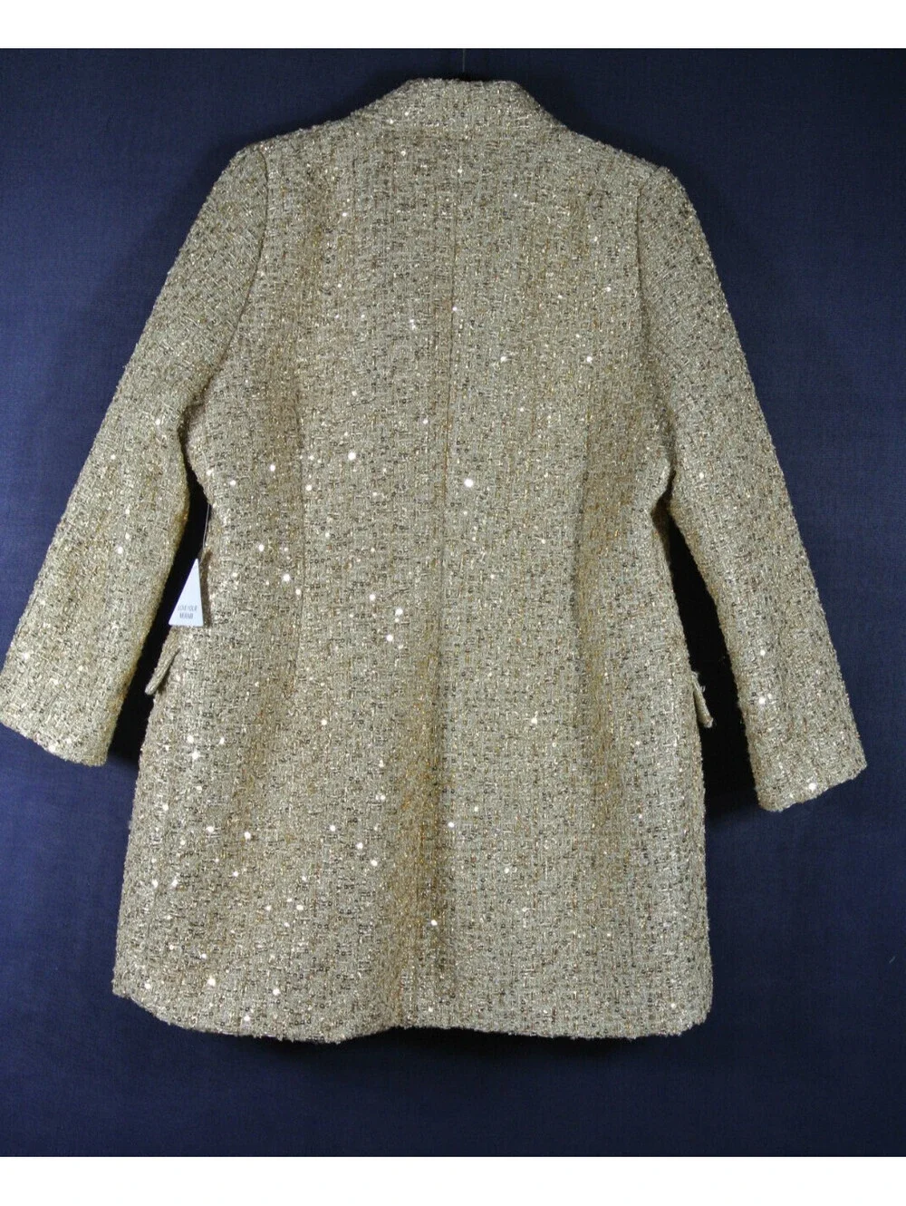NWD, NADINE MERABI MONICA BLAZER DRESS in GOLD SZ XXL #MD2566